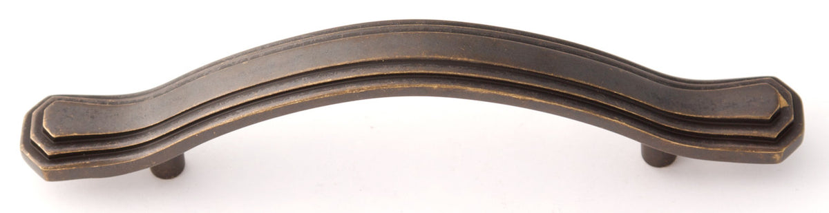 Alno A1517-35-BARC: 3-1/2" cc Geometric Cabinet Pull - Barcelona