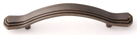 Alno A1517-35-BARC: 3-1/2" cc Geometric Cabinet Pull - Barcelona