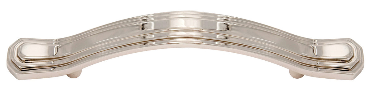 Alno A1517-35-PN: 3-1/2" cc Geometric Cabinet Pull - Polished Nickel