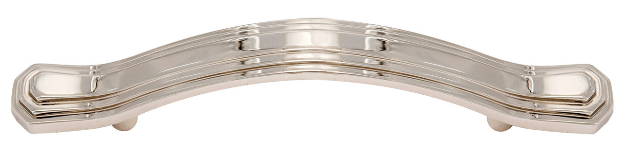 Alno A1517-35-PN: 3-1/2" cc Geometric Cabinet Pull - Polished Nickel