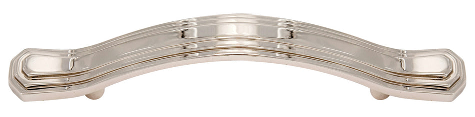 Alno A1517-35-PN: 3-1/2" cc Geometric Cabinet Pull - Polished Nickel