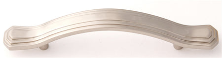 Alno A1517-35-SN: 3-1/2" cc Geometric Cabinet Pull - Satin Nickel