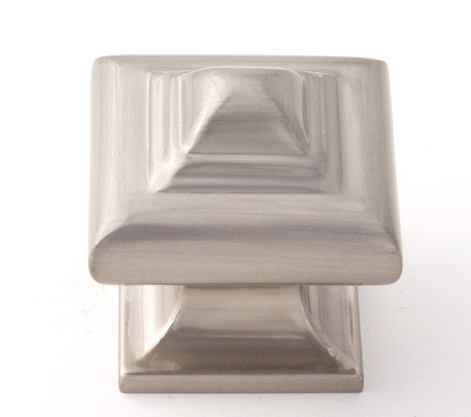 Alno A1520-SN: 1-1/4" Geometric Cabinet Knob - Satin Nickel