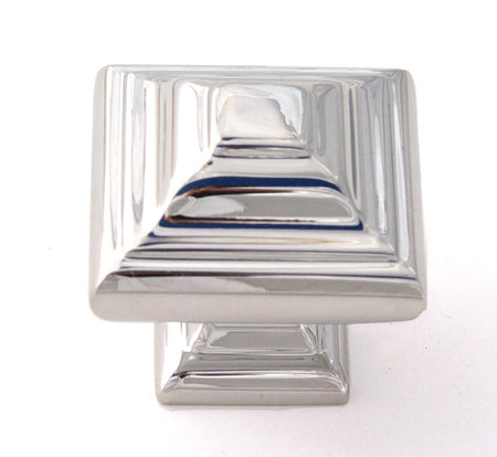Alno A1525-PC: 1-1/4" Geometric Cabinet Knob - Polished Chrome