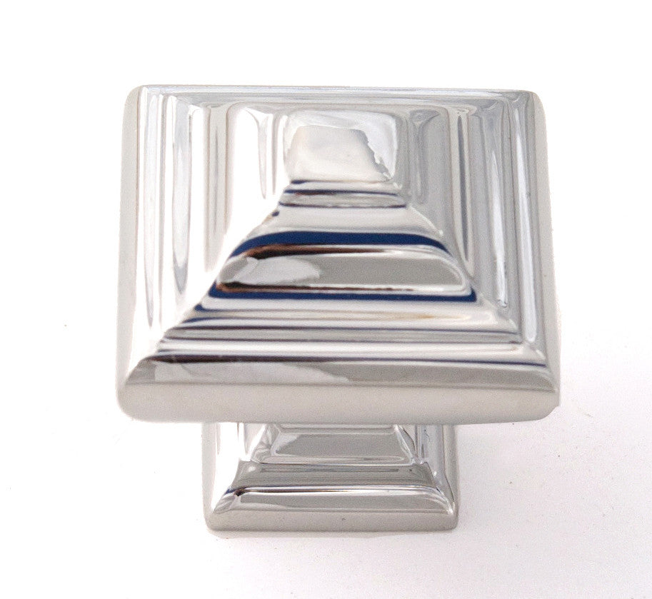 Alno A1525-PC: 1-1/4" Geometric Cabinet Knob - Polished Chrome