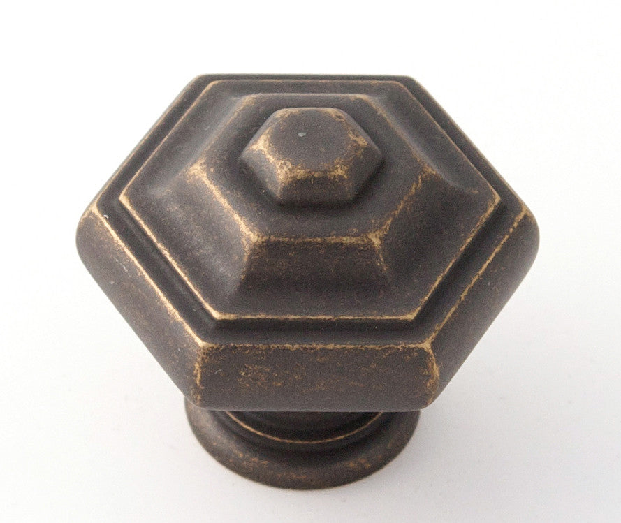 Alno A1530-BARC: 1-1/4" Geometric Cabinet Knob - Barcelona