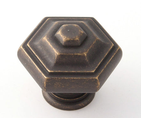 Alno A1530-BARC: 1-1/4" Geometric Cabinet Knob - Barcelona
