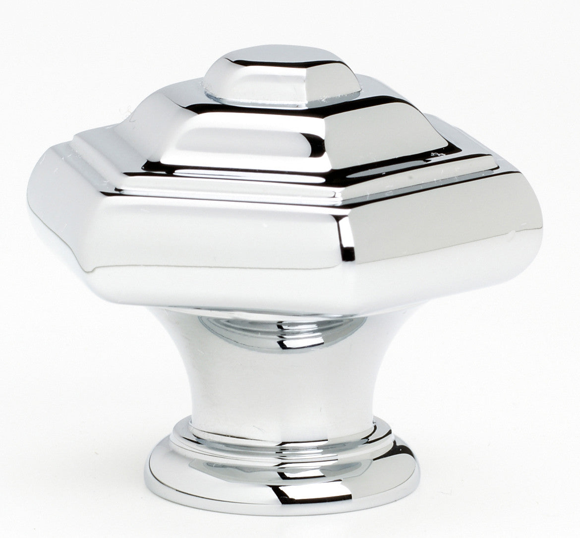 Alno A1530-PC: 1-1/4" Geometric Cabinet Knob - Polished Chrome