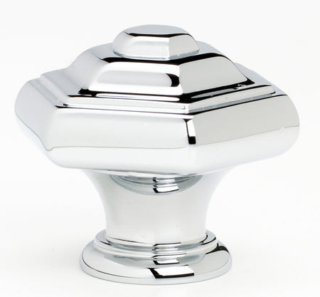 Alno A1530-PC: 1-1/4" Geometric Cabinet Knob - Polished Chrome