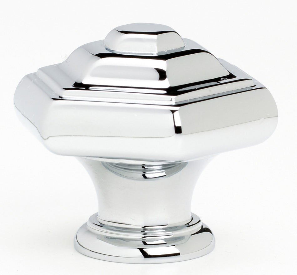 Alno A1530-PC: 1-1/4" Geometric Cabinet Knob - Polished Chrome