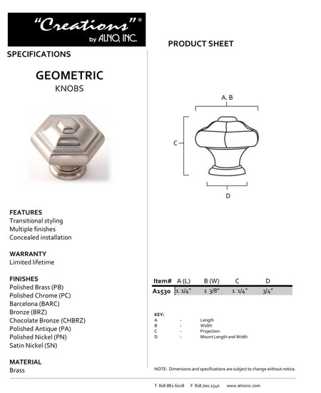 Specificaton Sheet