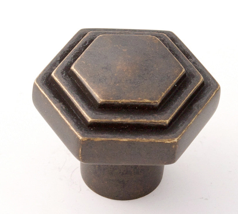 Alno A1535-BARC: 1-1/4" Geometric Cabinet Knob - Barcelona