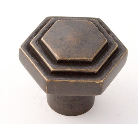 Alno A1535-BARC: 1-1/4" Geometric Cabinet Knob - Barcelona