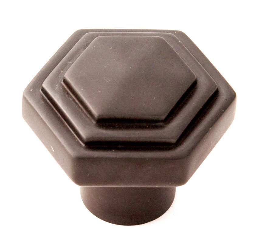 Alno A1535-CHBRZ: 1-1/4" Geometric Cabinet Knob - Chocolate Bronze