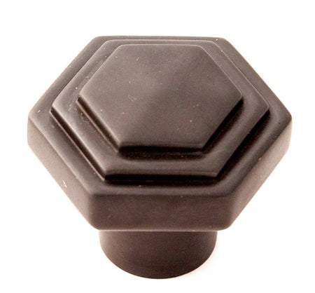 Alno A1535-CHBRZ: 1-1/4" Geometric Cabinet Knob - Chocolate Bronze