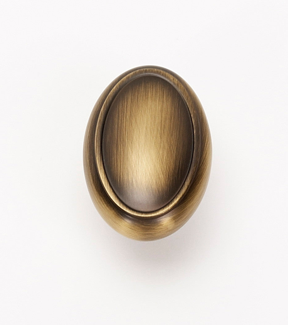 Alno A1560-AEM: 1-1/2" Classic Traditional Oval Cabinet Knob - Antique English Matte
