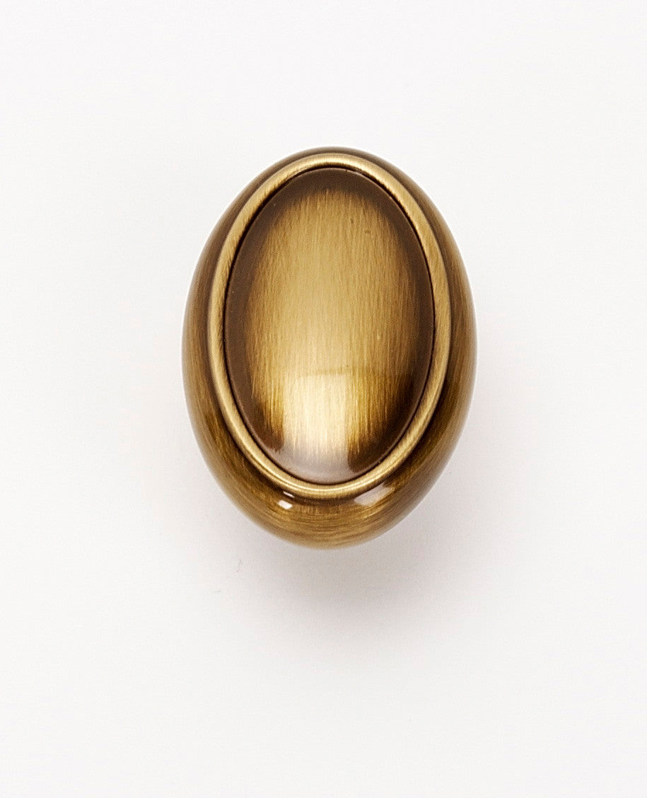 Alno A1560-AE: 1-1/2" Classic Traditional Oval Cabinet Knob - Antique English