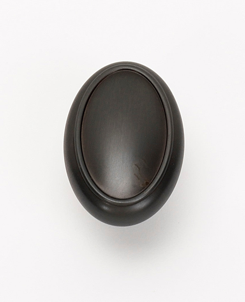 Alno A1560-BRZ: 1-1/2" Classic Traditional Oval Cabinet Knob - Bronze