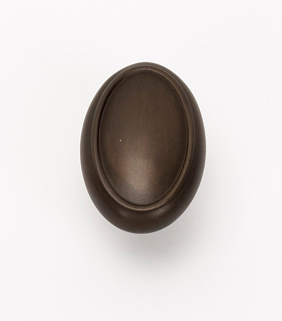 Alno A1560-CHBRZ: 1-1/2" Classic Traditional Oval Cabinet Knob - Chocolate Bronze