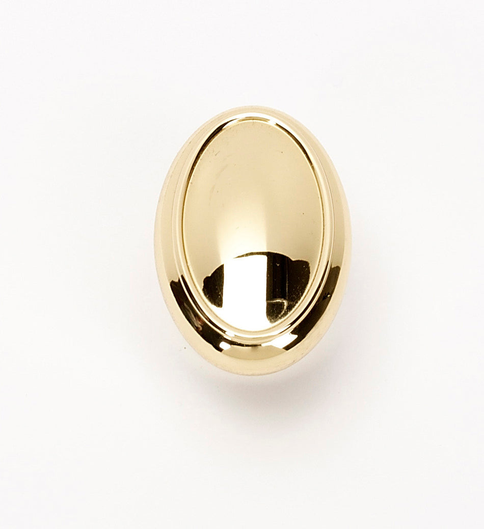 Alno A1560-PB/NL: 1-1/2" Classic Traditional Cabinet Knob - Unlacquered Brass