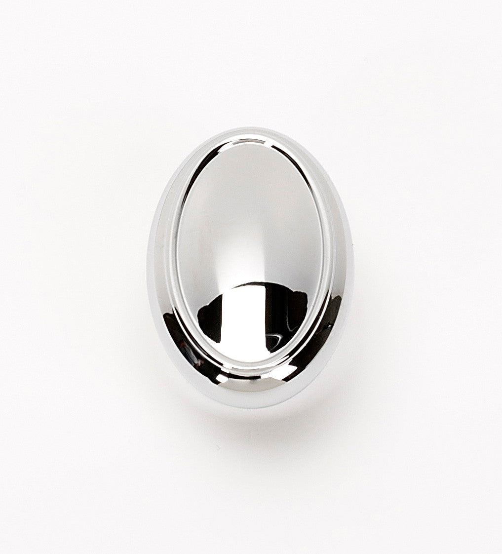Alno A1560-PC: 1 1/2" Classic Traditional Oval Cabinet Knob - Polished Chrome