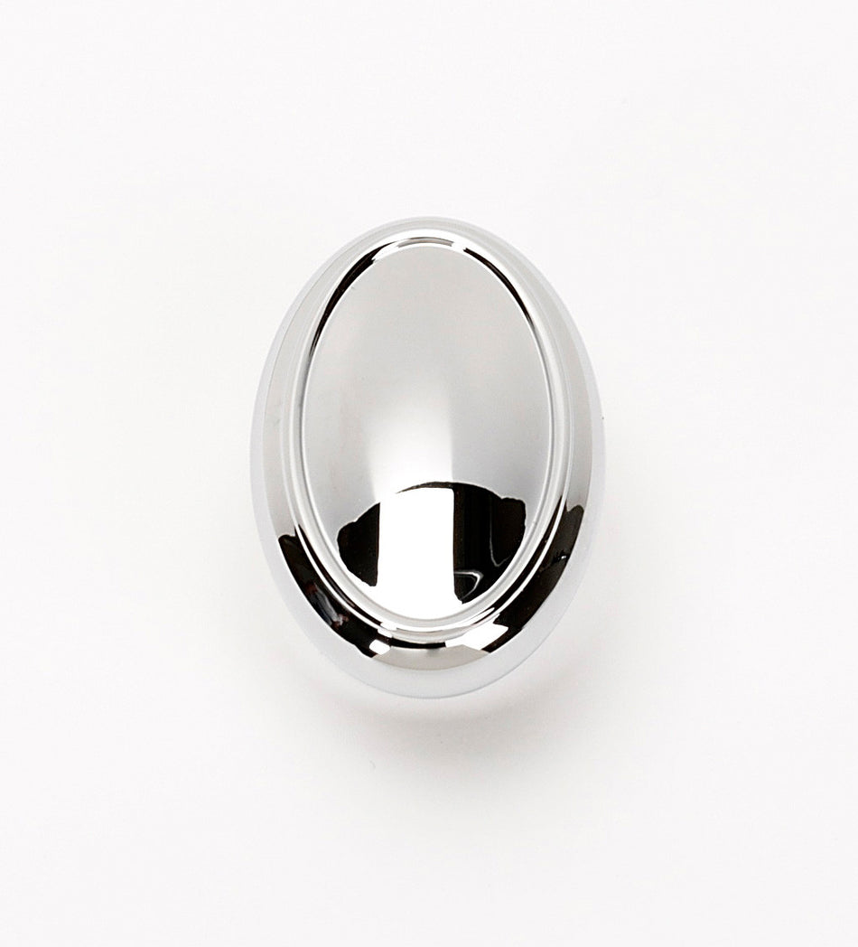 Alno A1560-PC: 1 1/2" Classic Traditional Oval Cabinet Knob - Polished Chrome