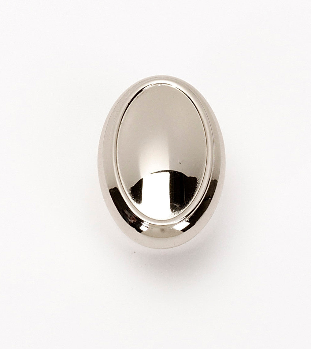 Alno A1560-PN: 1 1/2" Classic Traditional Oval Cabinet Knob - Polished Nickel
