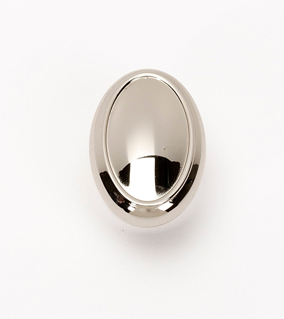 Alno A1560-PN: 1 1/2" Classic Traditional Oval Cabinet Knob - Polished Nickel