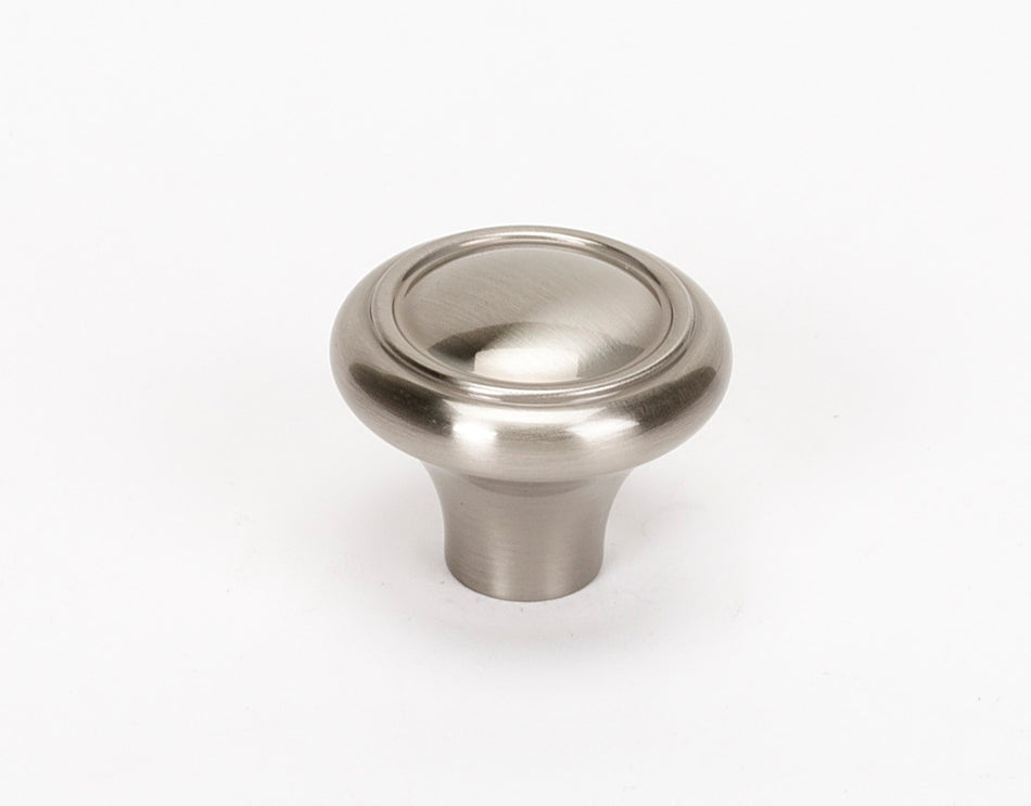 Alno A1561-SN: 1-1/4" Classic Traditional Cabinet Knob - Satin Nickel