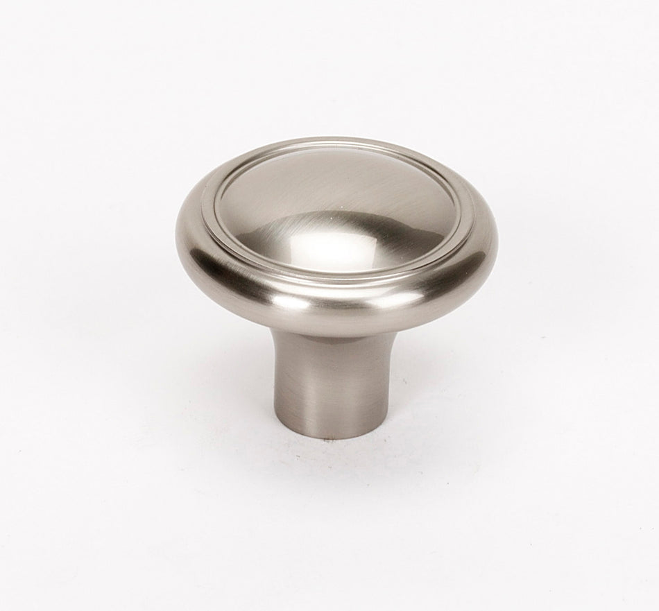 Alno A1562-SN: 1-1/2" Classic Traditional Cabinet Knob - Satin Nickel
