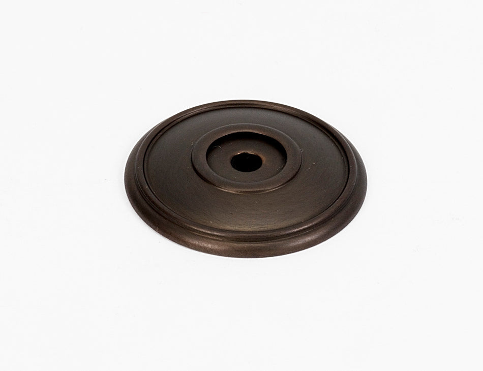 Alno A1563-CHBRZ: 1-3/8" Classic Traditional Backplate - Chocolate Bronze