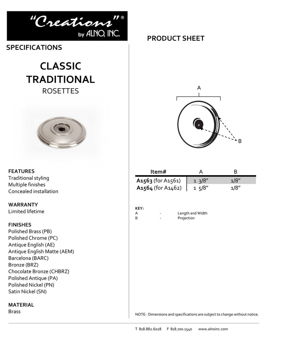 Specificaton Sheet