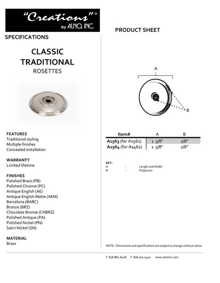 Specificaton Sheet