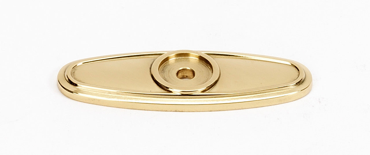 Alno A1565-PB: 2-1/2" Classic Traditional Backplate - Polished Brass