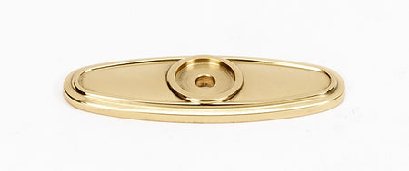 Alno A1565-PB: 2-1/2" Classic Traditional Backplate - Polished Brass