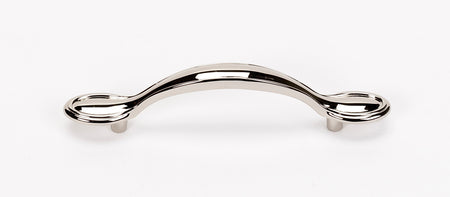 Alno A1567-35-PN: 3-1/2" cc Classic Traditional Cabinet Pull - Polished Nickel