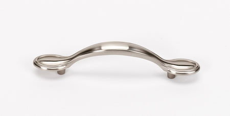 Alno A1567-35-SN: 3-1/2" cc Classic Traditional Cabinet Pull - Satin Nickel