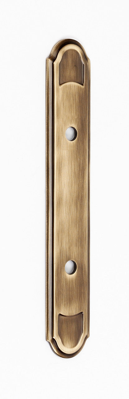 Alno A1568-3-AE: 7-3/4" Classic Traditional Backplate - Antique English