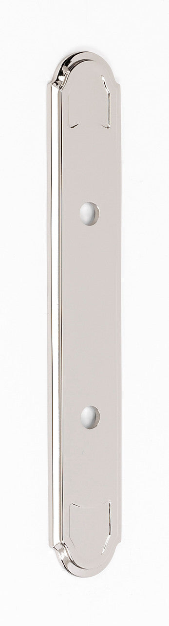 Alno A1568-3-PN: 7-3/4" Classic Traditional Backplate - Polished Nickel