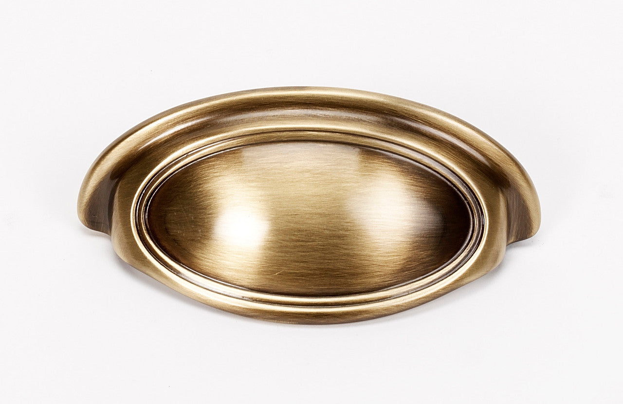 Alno A1570-3-AE: 3" Classic Traditional Cup Cabinet Pull - Antique English