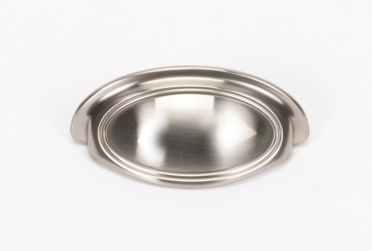 Alno A1570-3-SN: 3" Classic Traditional Cup Cabinet Pull - Satin Nickel