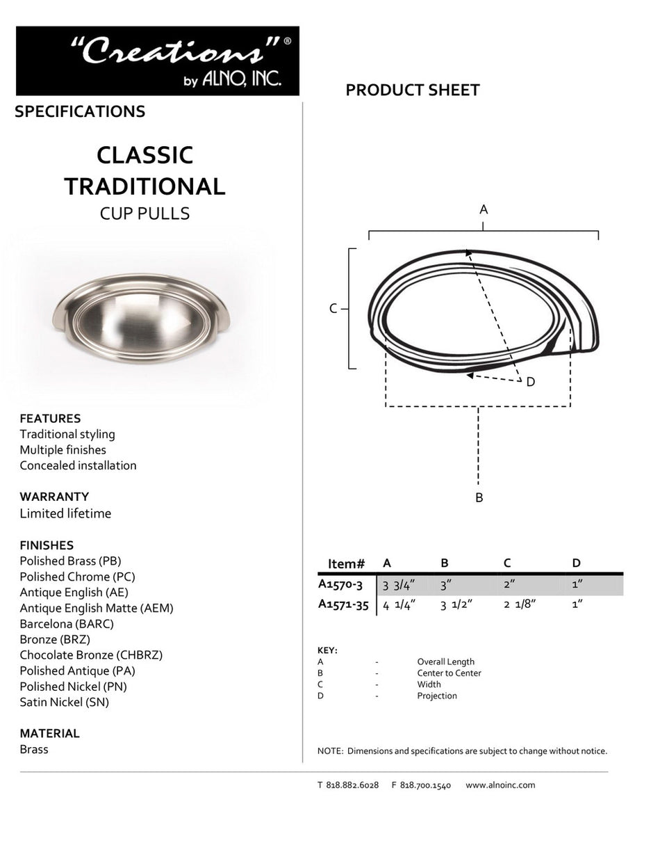 Specificaton Sheet