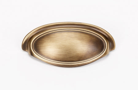 Alno A1571-35-AEM: 3-1/2" Classic Traditional Cup Cabinet Pull - Antique English Matte