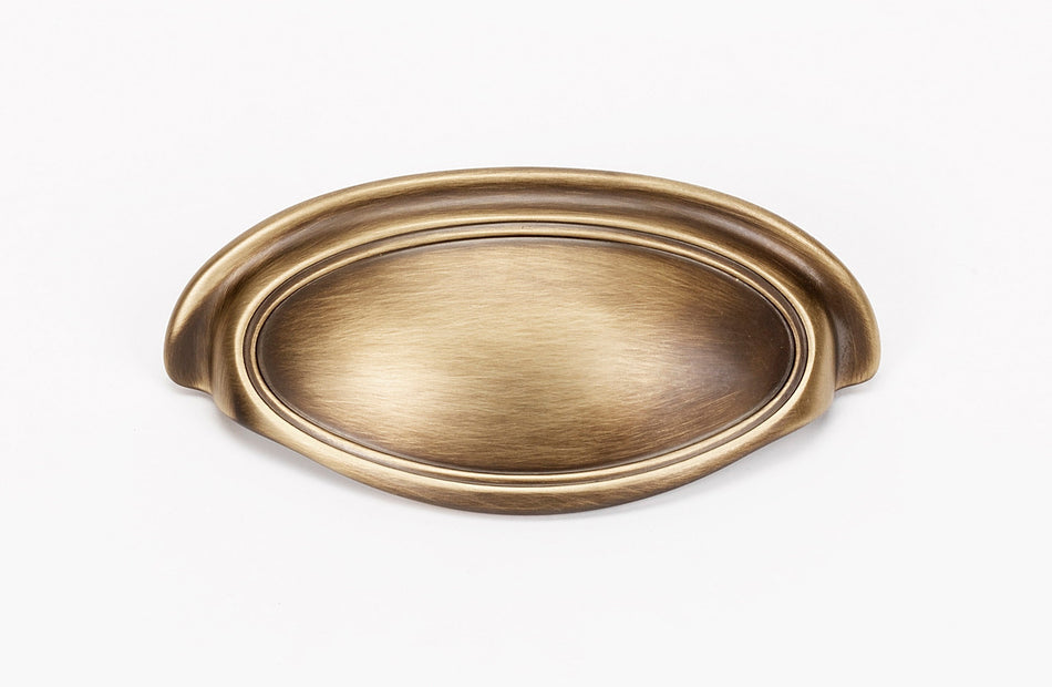 Alno A1571-35-AEM: 3-1/2" Classic Traditional Cup Cabinet Pull - Antique English Matte
