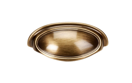 Alno A1571-35-AE: 3-1/2" Classic Traditional Cup Cabinet Pull - Antique English
