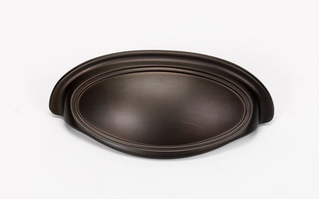 Alno A1571-35-CHBRZ: 3-1/2" Classic Traditional Cup Cabinet Pull - Chocolate Bronze