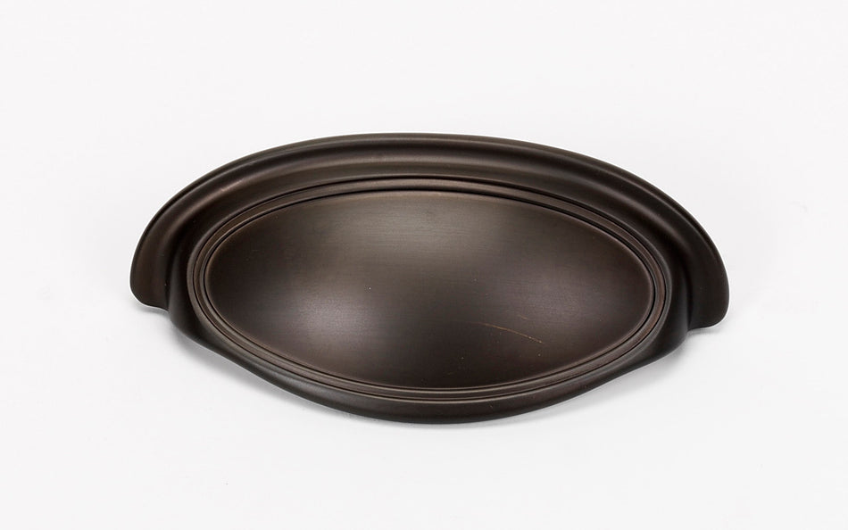 Alno A1571-35-CHBRZ: 3-1/2" Classic Traditional Cup Cabinet Pull - Chocolate Bronze