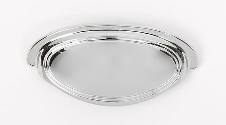 Alno A1571-35-PC: 3-1/2" Classic Traditional Cup Cabinet Pull - Polished Chrome