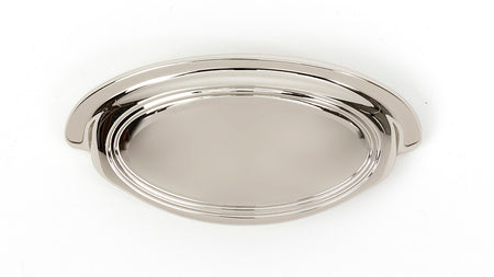 Alno A1571-35-PN: 3-1/2" Classic Traditional Cup Cabinet Pull - Polished Nickel