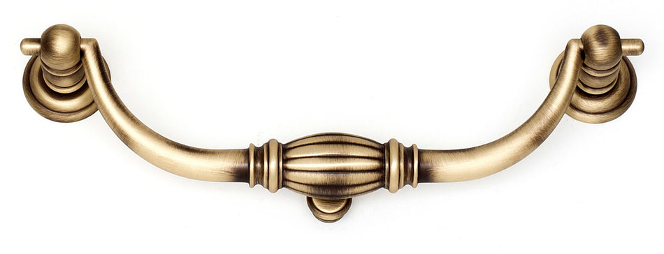 Alno A233-6-AEM: 6" cc Tuscany Drop Bail Pull - Antique English Matte
